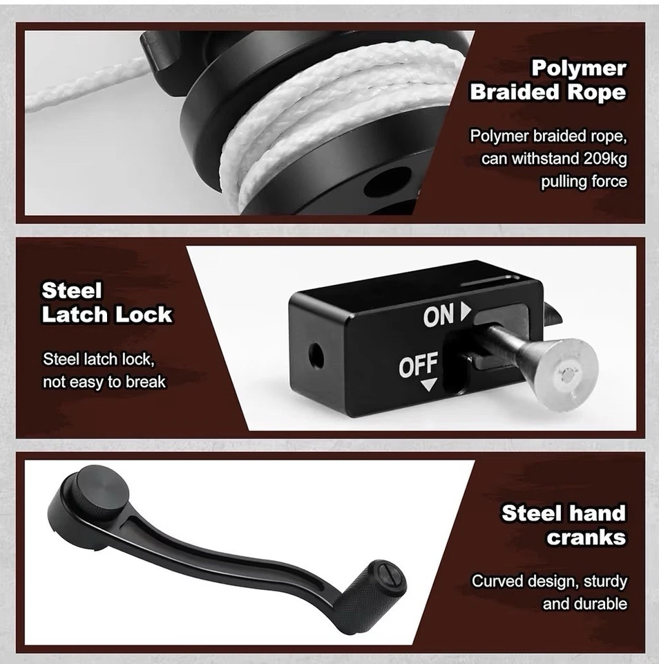 Dispositivo de amarre Barnett Whitetail Raptor Recruit Droptine manivela estándar BAR20020 Foto 4 de 4