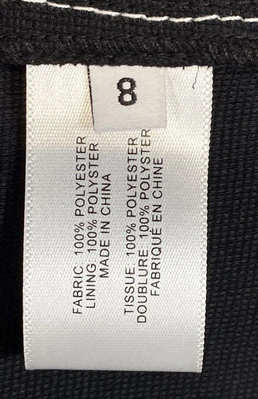 Proenza Schouler White Label Black Contrast Stitch Handkerchief Hem Dress - Image 4 of 4