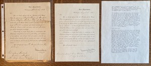 DS Civil War Edwin M. Stanton Lincoln Secretary of War Documents Autograph