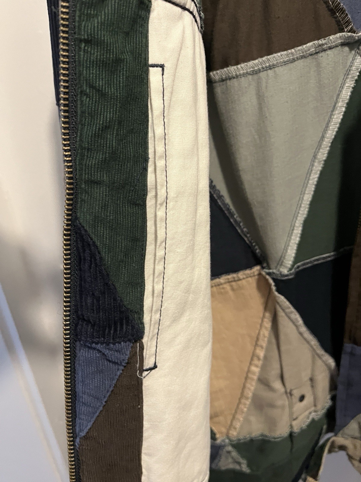 Engineered Garments Patchwork Jacket Button Zippe… - image 9