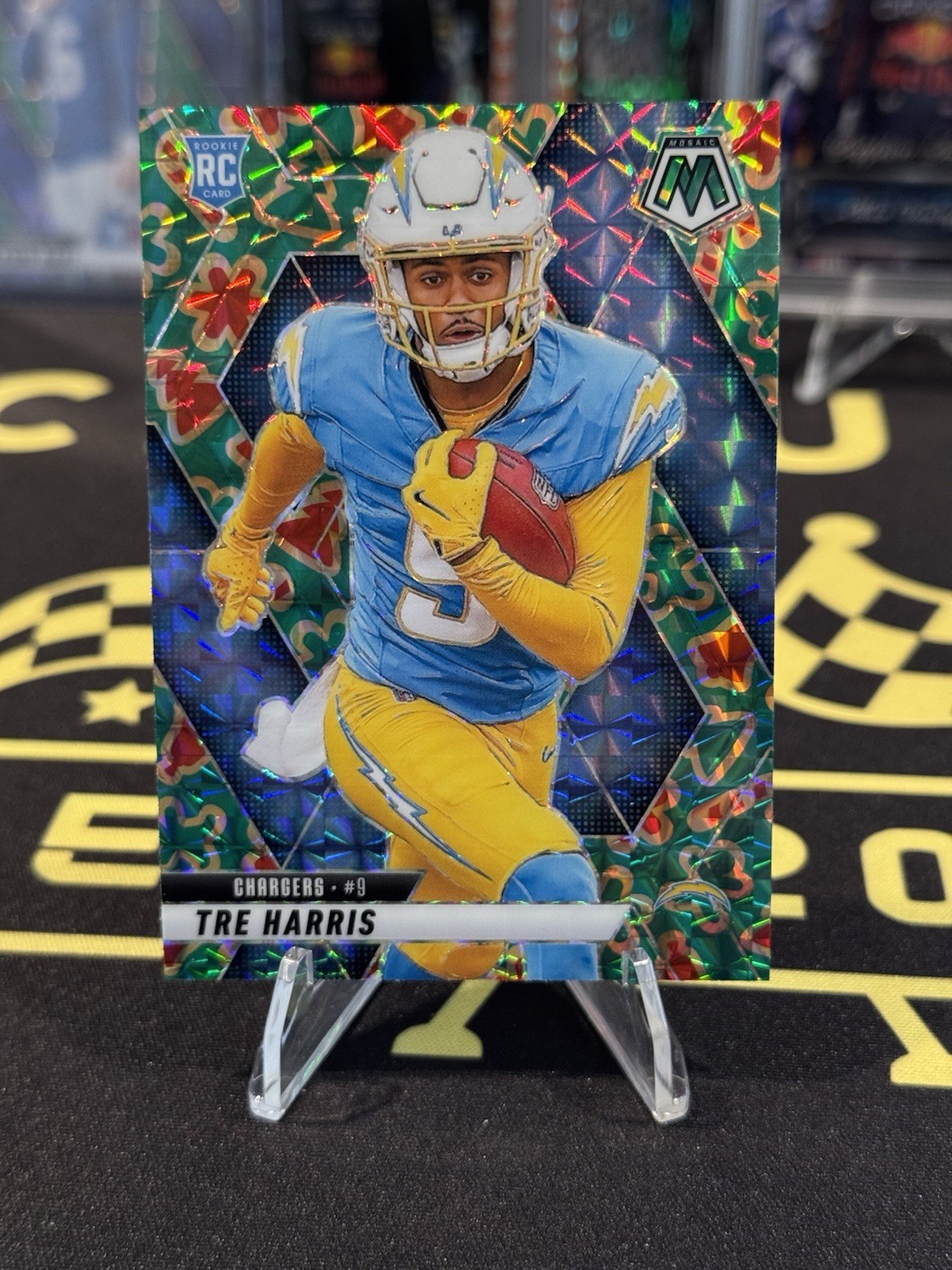 2025 Mosaic Tre Harris RC #326 Cookies SSP Ultra Rare Exclusive Prizm Chargers