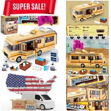 Building Block Set Breaking Bad RV Camper Van Heisenberg DIY Model Set 986 Piece