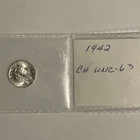 1942 Mercury Dime Uncirculated Silver Coin