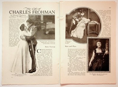 Original 1916 Print Article The Life of Charles Frohman 7x10 Vintage