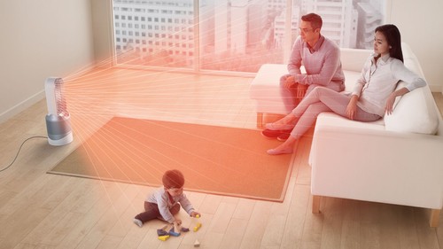 Dyson HP00 Pure Hot + Cool™ purifying fan heater (White/Silver) - Picture 3 of 8