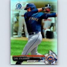 2017 Bowman Draft Carl Stajduhar #BDC-179 Chrome Refractor New York Mets