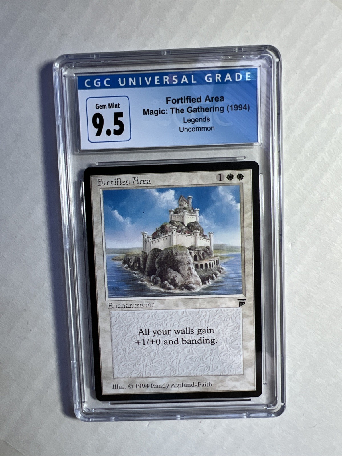 MTG Legends Fortified Area CGC 9.5 Gem Mint 1994 release