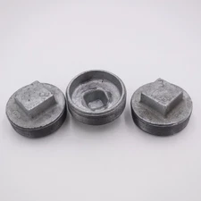 3 Pack SCI 3" Male NPT Galvanized Square Head Plug Class 150 2WJ75