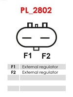 Generator As-Pl A6156(P) Chrysler 04868430AB Chrysler 04868430AC