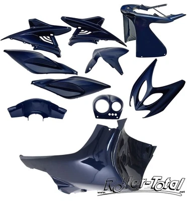 Verkleidungsset blau metallic 10Teile YAMAHA Aerox MBK Nitro Bodypart Kit Set - Bild 1 von 3