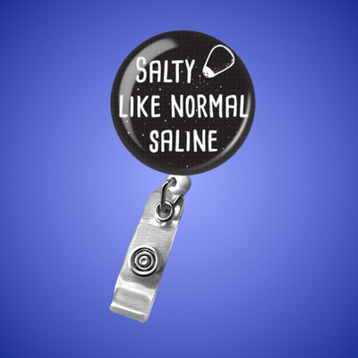 Badge Reel Snarkynurses Handmade Nurse ID Holder Black Hot Pink Cute