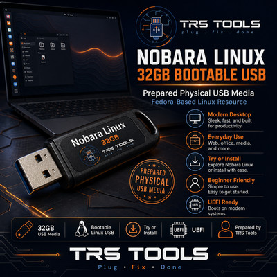 Nobara Linux Bootable USB 32GB Prepared Physical Media