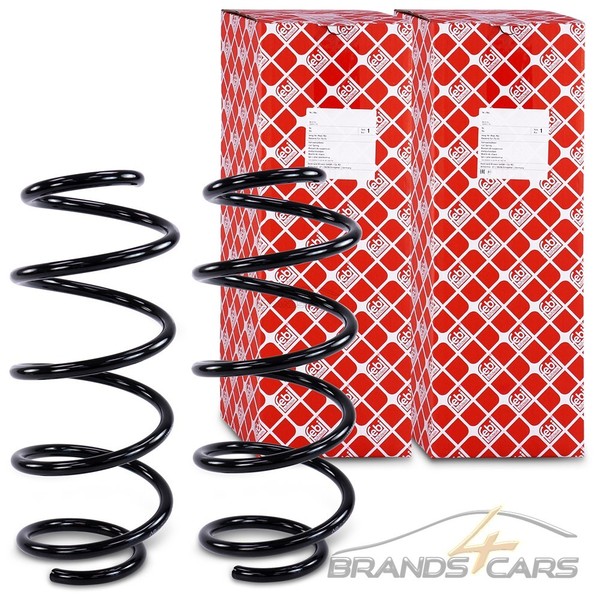 Febi 2X Fahrwerksfeder Vorne FÜR Audi A3 Skoda Octavia VW Beetle Golf Jetta-image