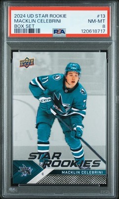 2024-25 Upper Deck Star Rookies - Macklin Celebrini #13 (RC) for  display picture 1