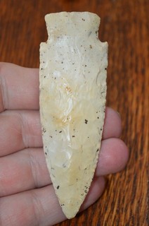 Fine Resharpened Burlington Chert Archaic Etley Macon Co Missouri 3.75 x 1.25