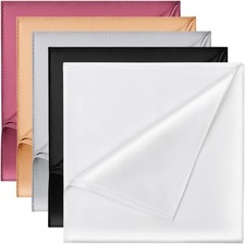 Satin Pocket Square for Men, Vegan Silk Suit Handkerchief Multicolor