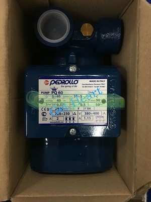 1PC  Pedrollo PQ60 Electric Peripheral Oil Pump 0.5HP Brass Impeller 380V 50Hz