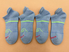 4 Pairs Bombas Women's Solid Blue Ankle Socks Size Medium 8-10