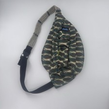 KAVU Rope Bag Flight Of Feathers Green Sling Crossbody Backpack HTF Retired