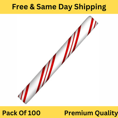 Party Glowz 16'' Candy Cane Light Up Foam Sticks   Xmas Party Cheer Batons
