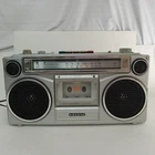 Vintage Sanyo M9902-2 Silver Boombox AM/FM Radio Cassette Player - TESTED WORKS