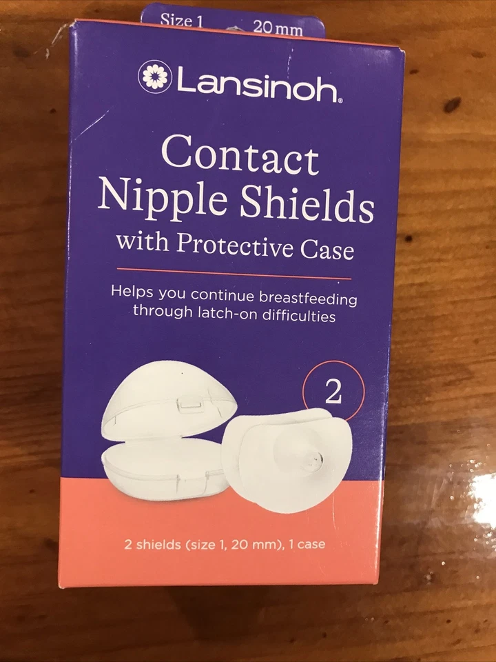 Protectores para pezones de contacto con estuche de transporte, paquete de 2, tamaño, 20 mm Foto 2 de 4