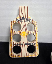 Jack Daniel&rsquo;s Tennessee Honey Wooden Display Stand Shot Glass Holder, 6 Holes