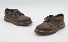 Vtg Dr. Martens 1461 Brown Leather Shoes Men's Size 4 Made In England