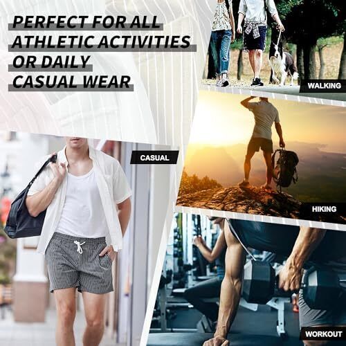 Men's 5-Inch Sweat Shorts Workout Jogger Shorts Athletic Gym Shorts - Picture 5 of 7