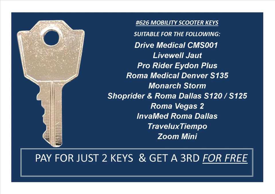 Mobility Key 626 Drive Med, Livewell Jaunt, Dallas, ProRider Eydon Roma Denver *