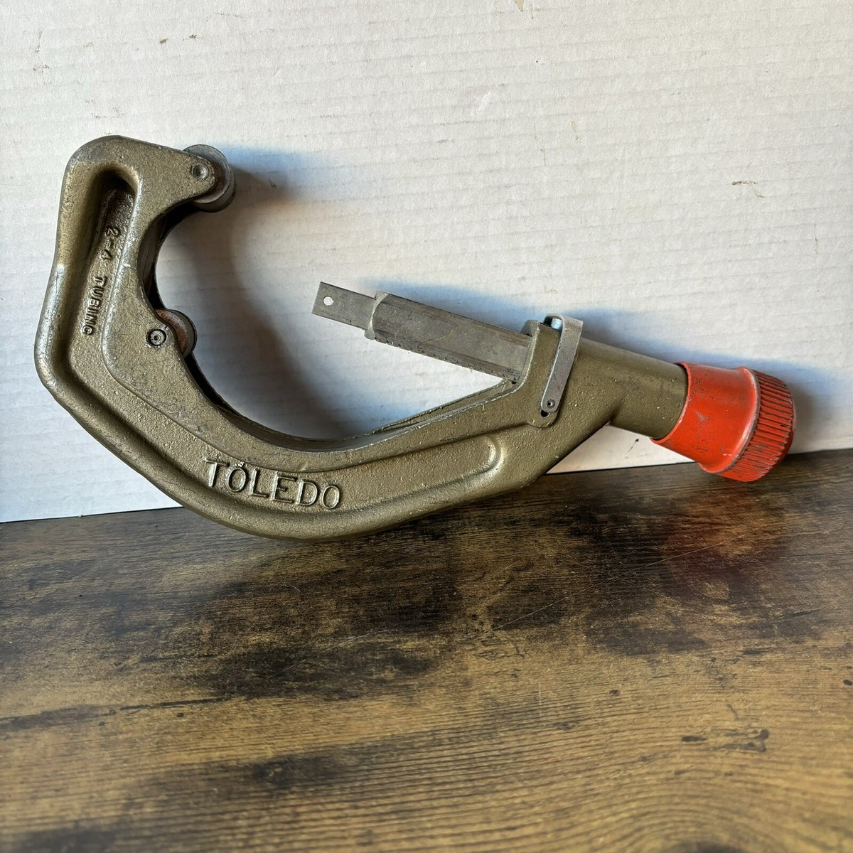 Vintage Toledo 2”-4” Heavy Duty Tube Cutter USA Made In The 1950's
