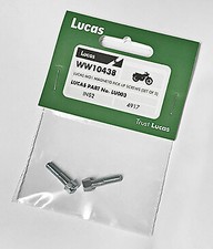 Genuine Lucas MO1 pick up screws. Set of 2 screws LU003