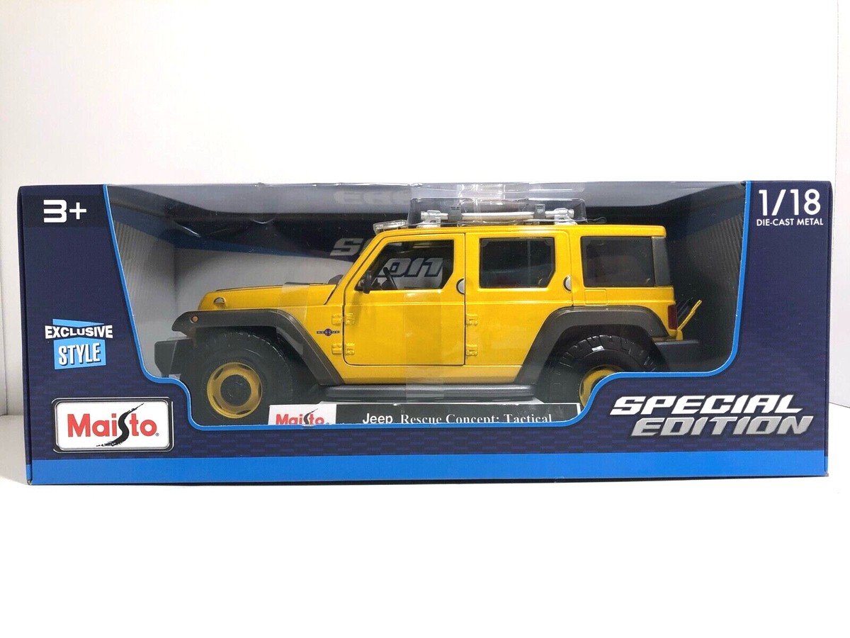 マイスト1/18 Jeep Rescue Concept Tactical Maisto Jeep Rescue Concept Tactical, Gold 1/18 Scale Exclusive