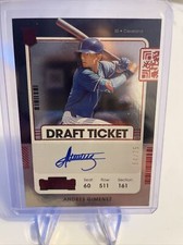 2020 Panini Contenders Baseball Andres Gimenez Draft Ticket Auto /75