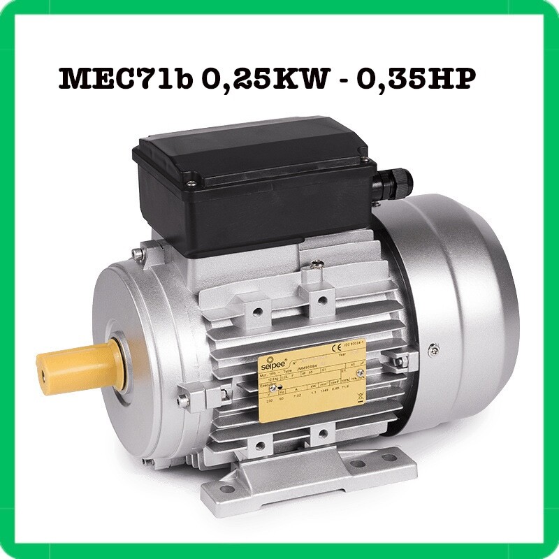 motore elettrico monofase asincrono 1400 giri 4 poli per betoniera hp mec71b d