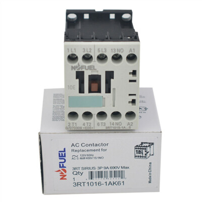 AC 3RT1016-1AK61 Contactor 120V coil 9A same as Siemens Contactor 3RT1016-1AK60