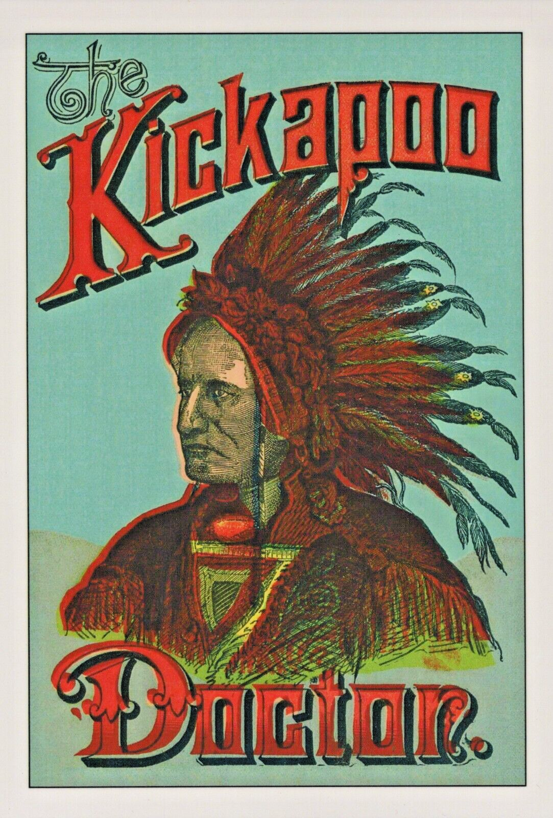 Kickapoo Merchandise The Kickapoo Doctor Indian Magazine Print Art Graphic From 1890s ...