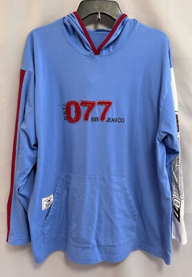 BUGLE BOY ORBIT BLUE 077 HOODIE SZ XL MENS Long Sleeves