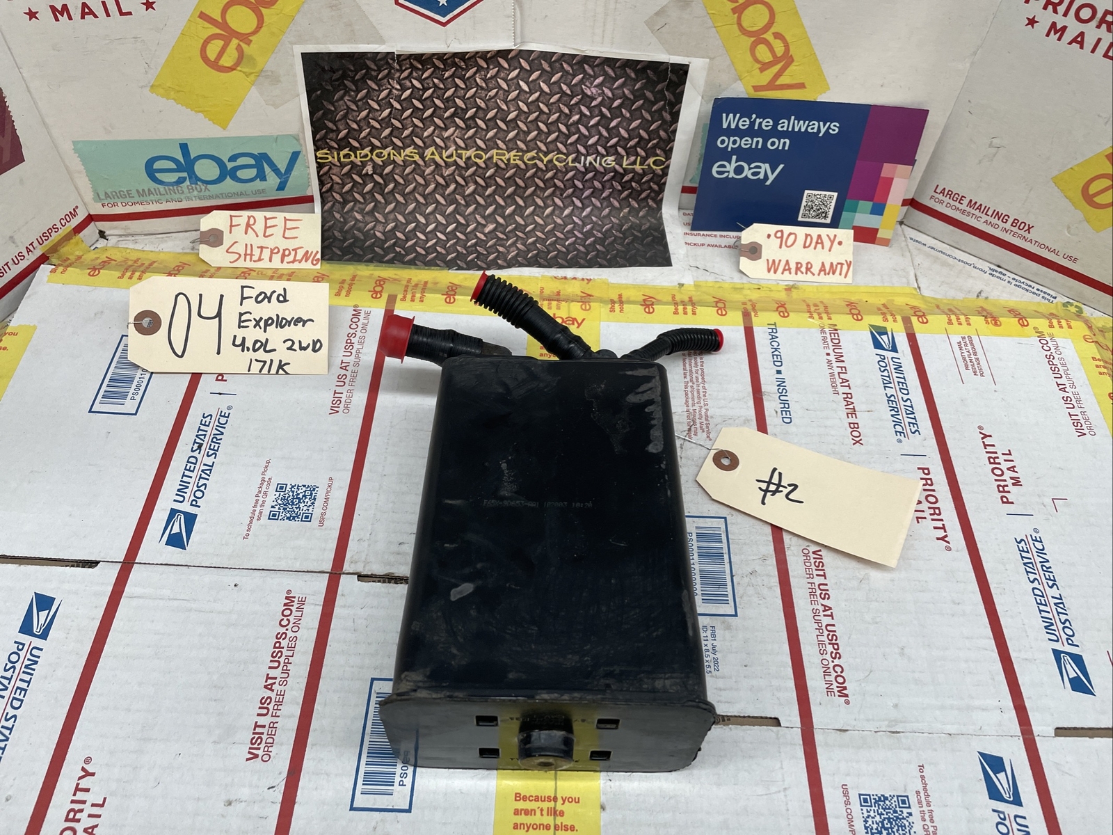 0205 FORD EXPLORER 4.0 FUEL VAPOR CHARCOAL CANISTER EVAP F5RX9D656