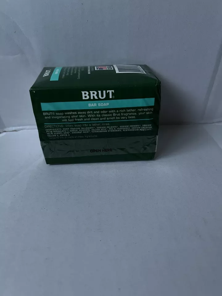 Paquete de 2 jabones en barra de fragancia Brut Classic Original 3,5 OZ ea muy buen estado Foto 2 de 4