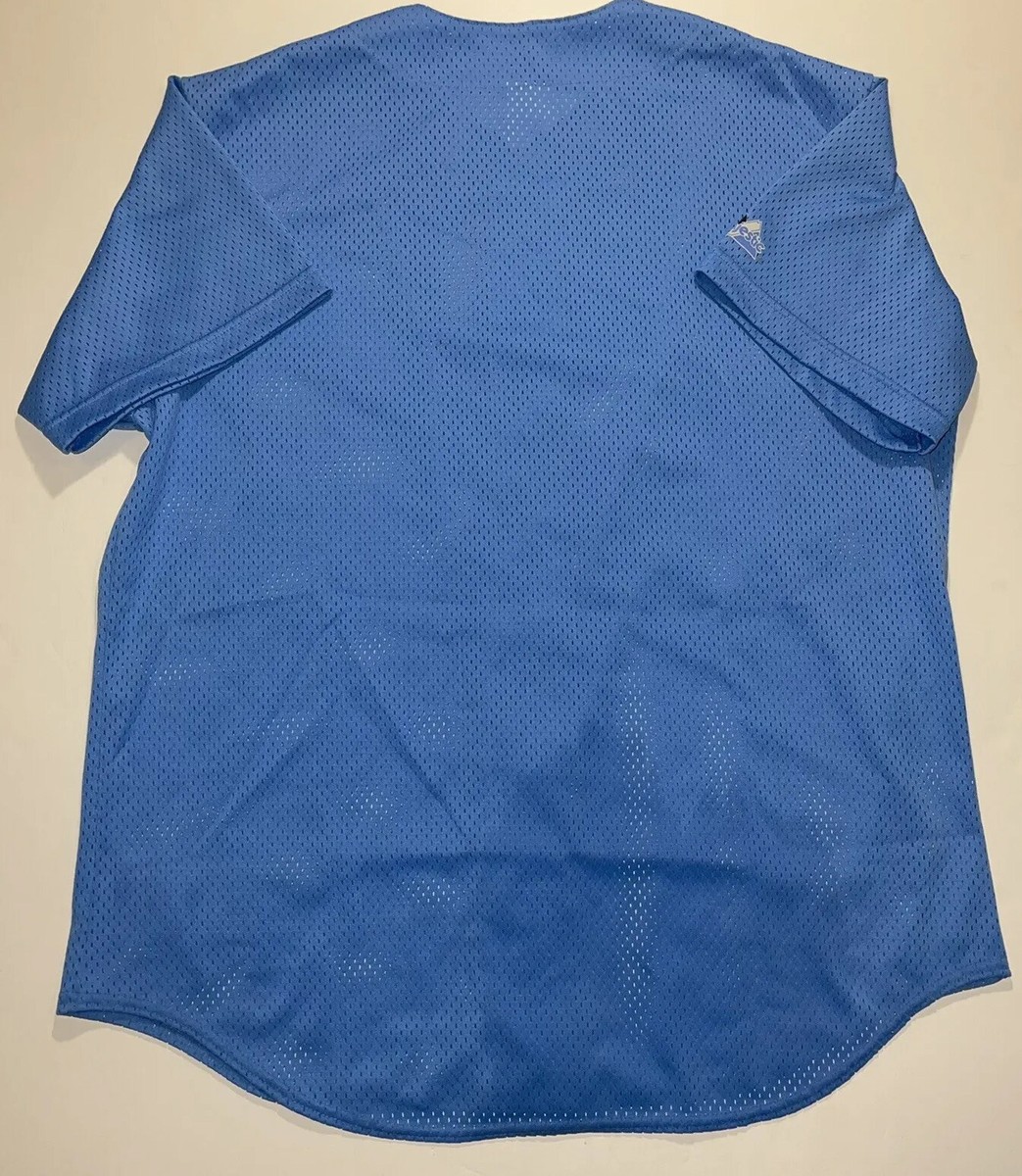 VTG 90s Majestic Apparel Light Blue Mesh Baseball Jersey VTG 90s Majestic Apparel Light Blue Mesh Baseball Jersey