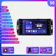 64G Car Stereo Radio Navigation Head Unit For Dodge Jeep Chrysler Carplay Player