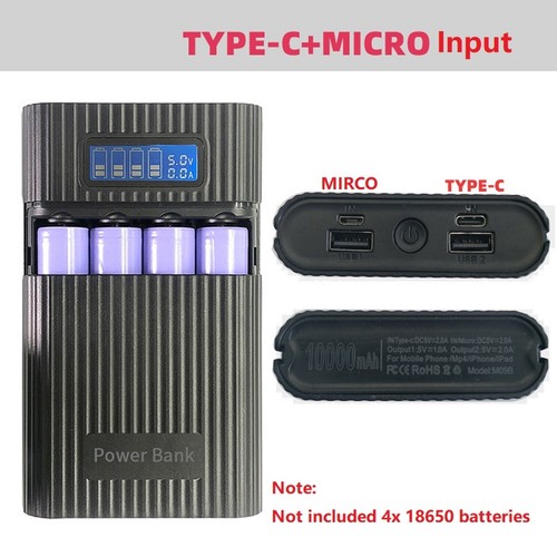 DIY Power Bank Case Battery Charger Storage Box Digital Display Fast Charging - Picture 5 of 21