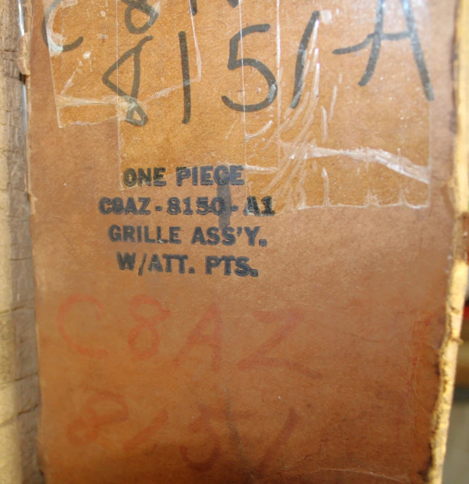 1968 Ford Custom Galaxie 500 Fastback Conv NOS RH HEAD LAMP DOOR RADIATOR GRILLE - Image 2 of 4