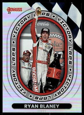 Ryan Blaney 2022 Panini Donruss Racing # VL8 Holo Victory Laps 84