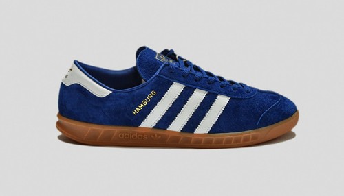 ADIDAS HAMBURG NAVY/GUM/WHITE SIZES 7.5 
