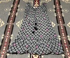 Figue Plaid Sleeveless Knee Length Dress Womens XS Lined M8