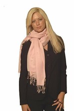 Sciarpa/Scialle/Scialli/Scialle Pashmina/Sciarpa/Involucro/Stola in Cashmere-Rosa Cipria