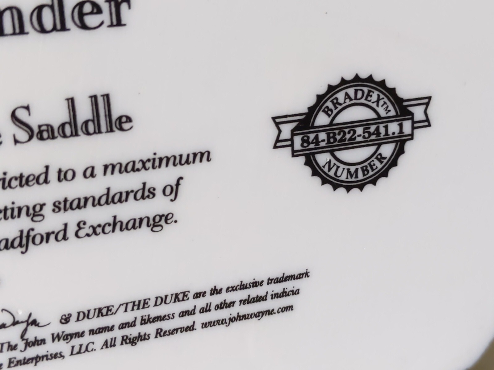 John Wayne “Galloping Thunder Ltd Edt Bradford Exchange gift for dad eBay