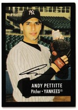 2003 Bowman Heritage Black Border Signature Andy Pettitte #108 New York Yankees